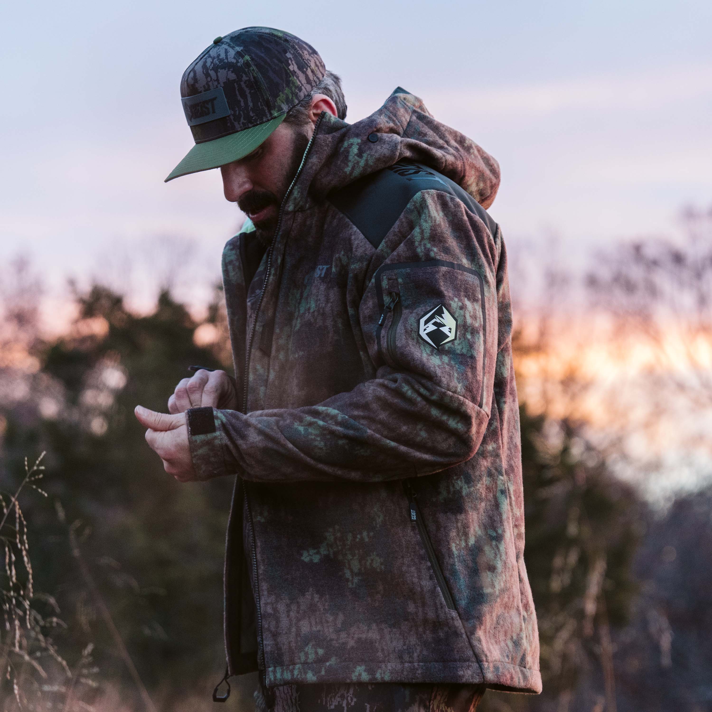 Wabi Sabi Softshell Jacket - Digital Black Forest Camo